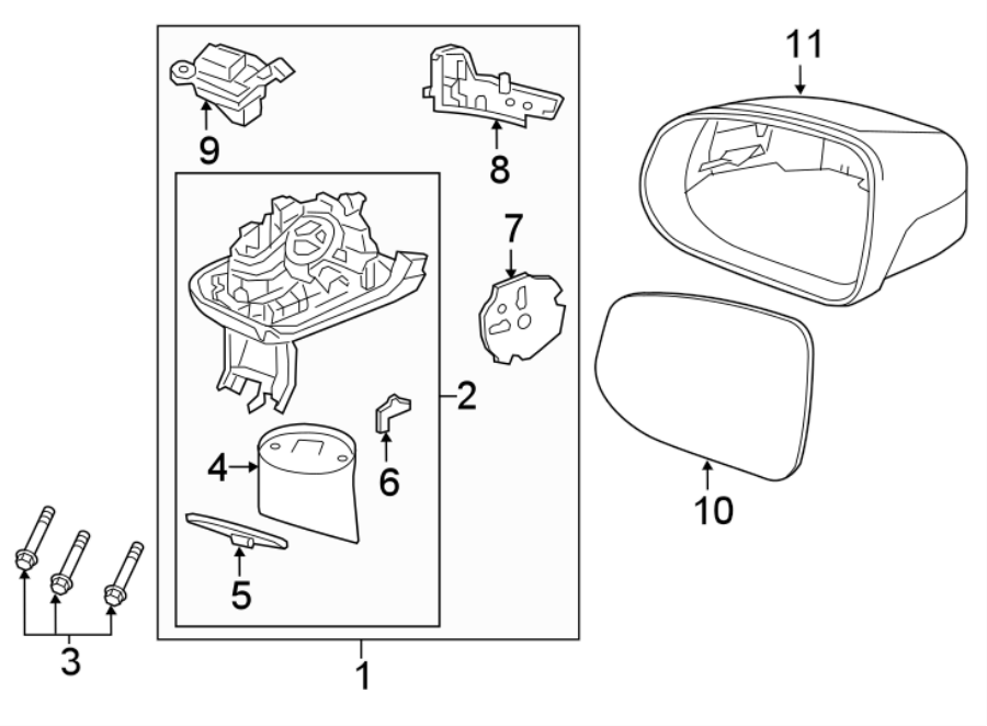 11FRONT DOOR. OUTSIDE MIRRORS.https://images.simplepart.com/images/parts/motor/fullsize/9767600.png