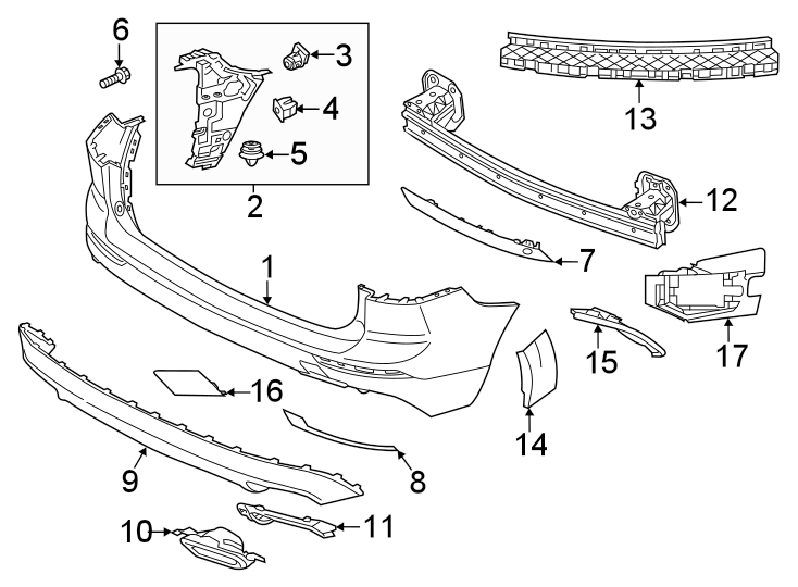 5REAR BUMPER. BUMPER & COMPONENTS.https://images.simplepart.com/images/parts/motor/fullsize/9767730.png