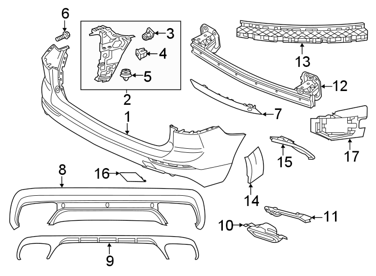 16REAR BUMPER. BUMPER & COMPONENTS.https://images.simplepart.com/images/parts/motor/fullsize/9767745.png