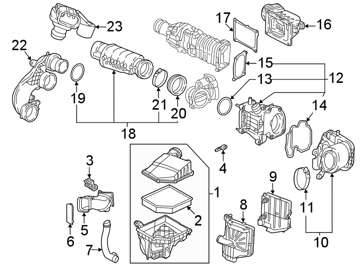 11Engine / transaxle. Air intake.https://images.simplepart.com/images/parts/motor/fullsize/9767800.png