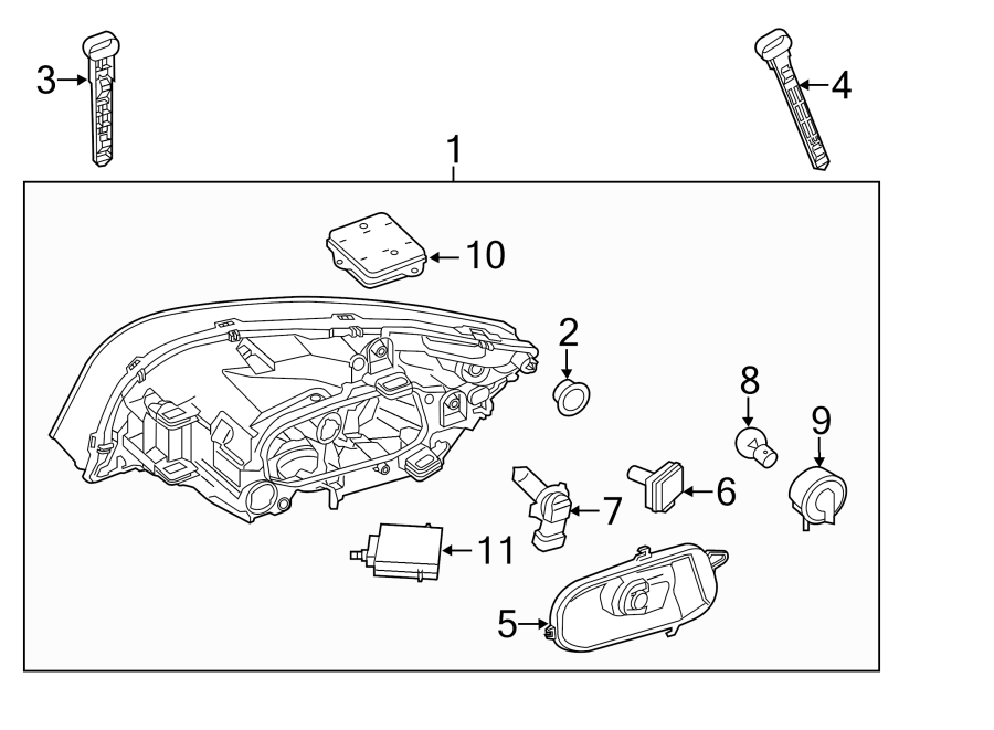 6FRONT LAMPS. HEADLAMP COMPONENTS.https://images.simplepart.com/images/parts/motor/fullsize/9770050.png