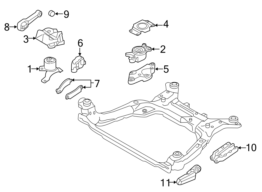 ENGINE / TRANSAXLE. ENGINE & TRANS MOUNTING.