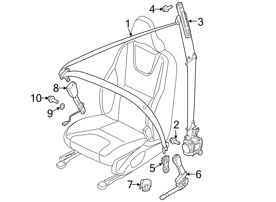 10RESTRAINT SYSTEMS. FRONT SEAT BELTS.https://images.simplepart.com/images/parts/motor/fullsize/9770595.png