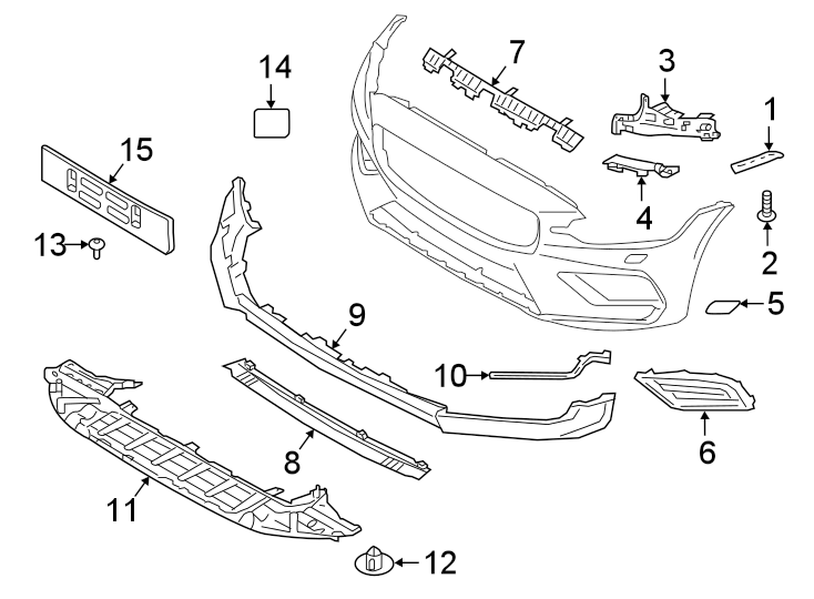 6FRONT BUMPER & GRILLE. BUMPER & COMPONENTS.https://images.simplepart.com/images/parts/motor/fullsize/9771062.png