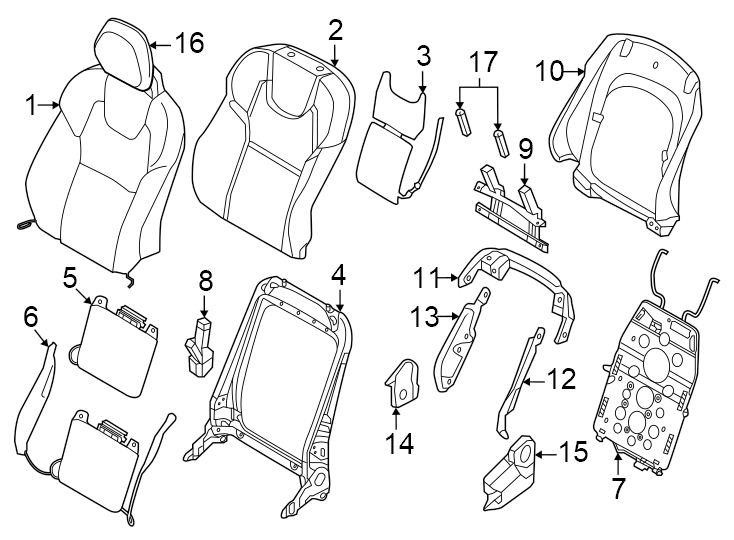 16Seat back W/O ventilated seat. 2 way lumbar. 4 way lumbar. Amber. Blonde city weave. Charcoal. Cross Country. Inner. Inscription. Momentum. Nappa leather. Outer. Slate. W/O r-design or Polestar. W/O side support. W/R-DESIGN or Polestar. W/SIDE support.https://images.simplepart.com/images/parts/motor/fullsize/9771561.png