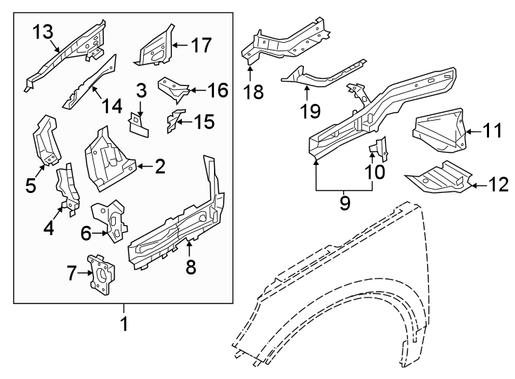 8Fender. Structural components & rails.https://images.simplepart.com/images/parts/motor/fullsize/9775104.png