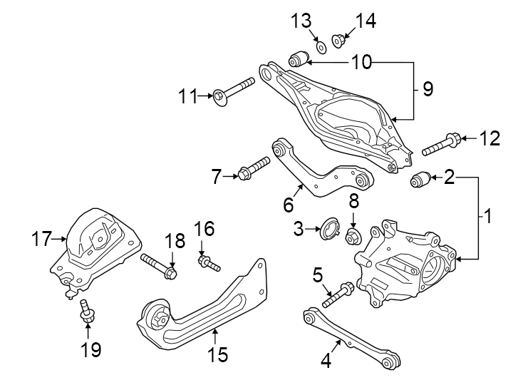 14Rear suspension. Suspension components.https://images.simplepart.com/images/parts/motor/fullsize/9775523.png