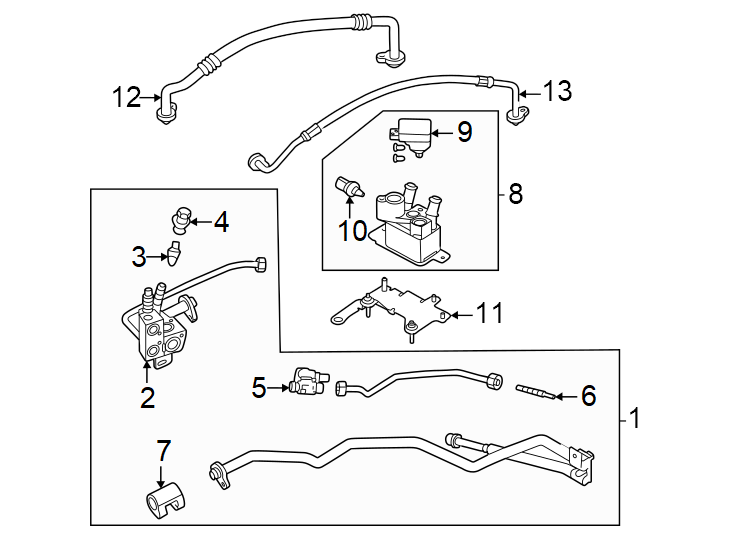 9Air conditioner & heater. Compressor & lines. Condenser.https://images.simplepart.com/images/parts/motor/fullsize/9775614.png