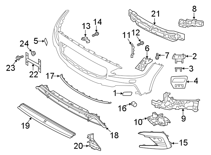 8Front bumper & grille. Bumper & components.https://images.simplepart.com/images/parts/motor/fullsize/9780041.png