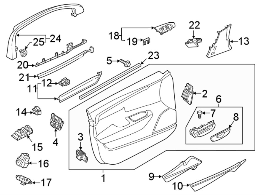 13FRONT DOOR. INTERIOR TRIM.https://images.simplepart.com/images/parts/motor/fullsize/9780605.png