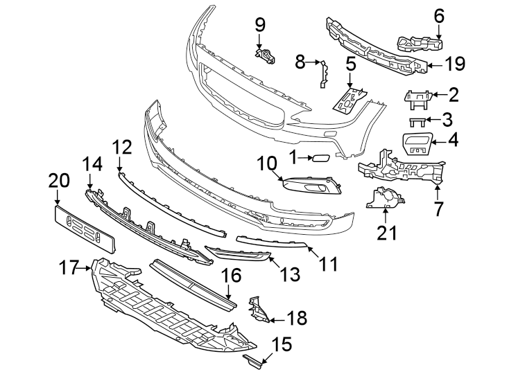 6Front bumper & grille. Bumper & components.https://images.simplepart.com/images/parts/motor/fullsize/9785014.png