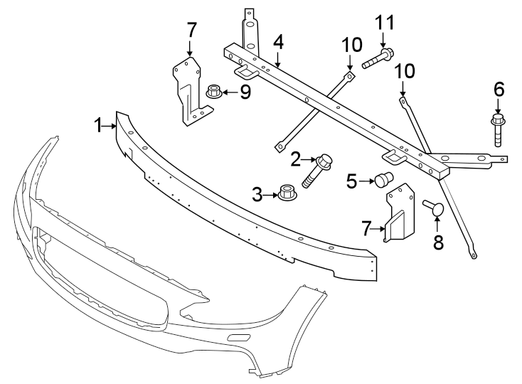 7Front bumper & grille. Bumper & components.https://images.simplepart.com/images/parts/motor/fullsize/9785015.png