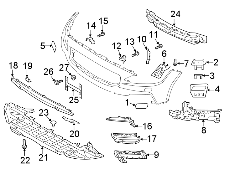 8FRONT BUMPER & GRILLE. BUMPER & COMPONENTS.https://images.simplepart.com/images/parts/motor/fullsize/9785020.png