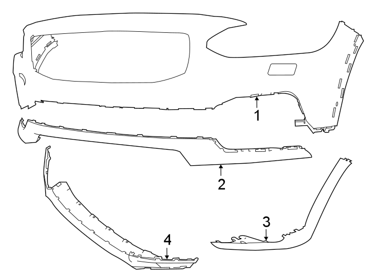 4Front bumper & grille. Bumper & components.https://images.simplepart.com/images/parts/motor/fullsize/9785031.png