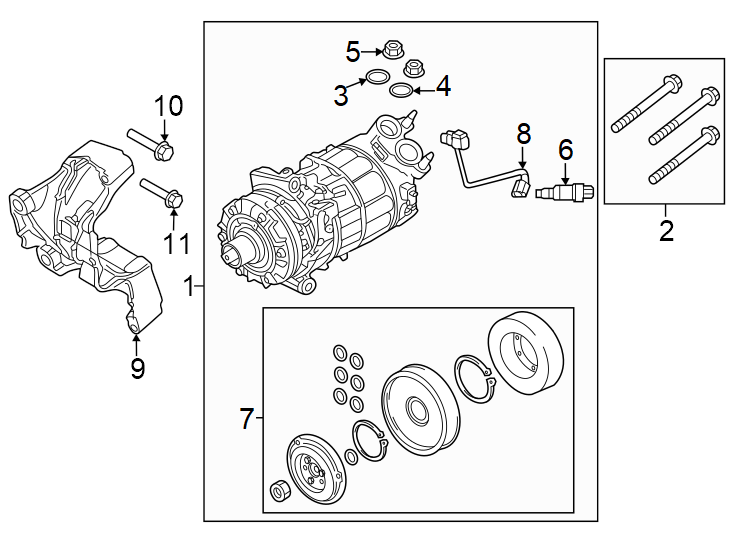 11Air conditioner & heater. Compressor & lines. Condenser.https://images.simplepart.com/images/parts/motor/fullsize/9785112.png