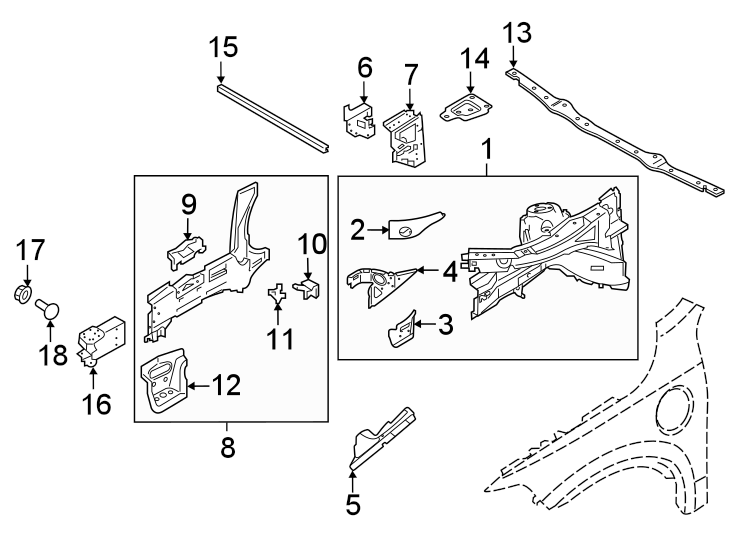 8FENDER. STRUCTURAL COMPONENTS & RAILS.https://images.simplepart.com/images/parts/motor/fullsize/9785152.png