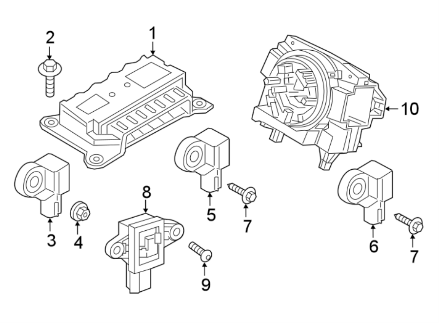 2RESTRAINT SYSTEMS. AIR BAG COMPONENTS.https://images.simplepart.com/images/parts/motor/fullsize/9785482.png