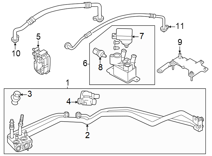 7High pressure. Low pressure. Rear ac lines. W/O heat pump.https://images.simplepart.com/images/parts/motor/fullsize/9790053.png