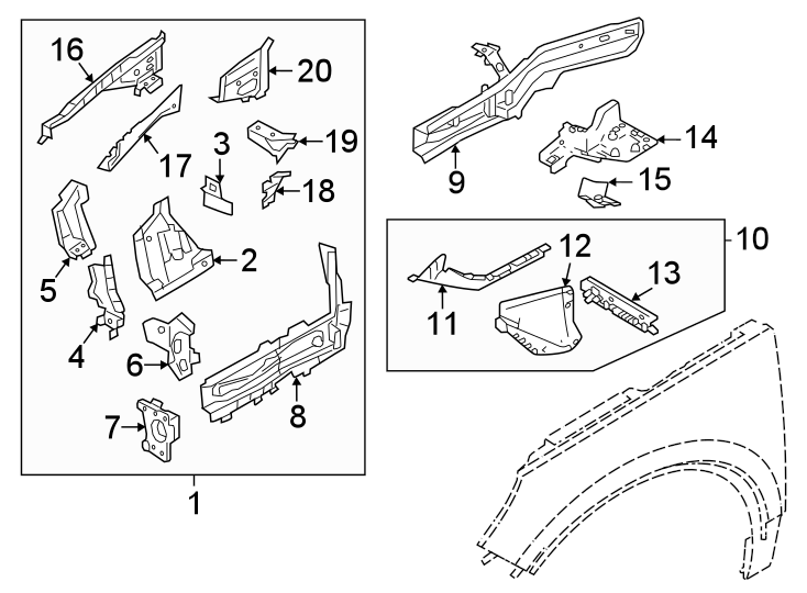 8Fender. Structural components & rails.https://images.simplepart.com/images/parts/motor/fullsize/9790104.png