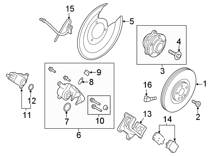 14Rear suspension. Brake components.https://images.simplepart.com/images/parts/motor/fullsize/9790460.png