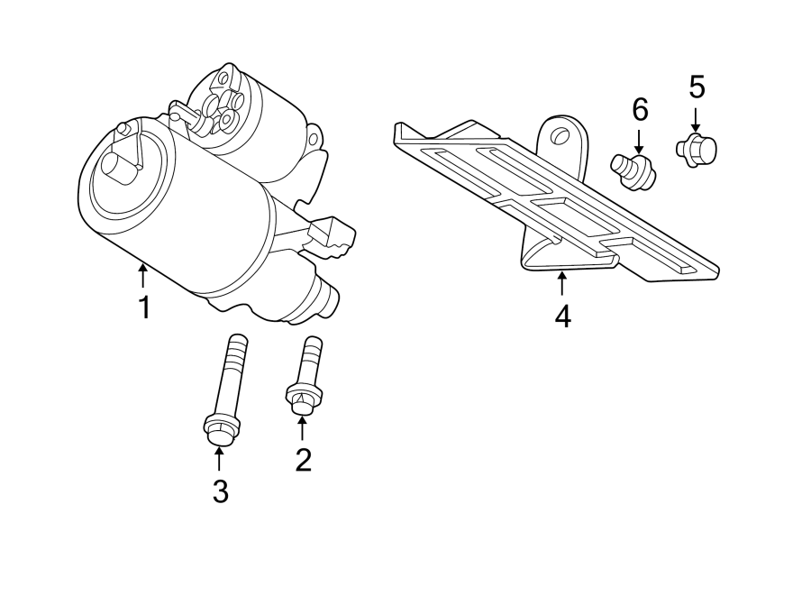 Diagram STARTER. for your 2023 Cadillac XT4   