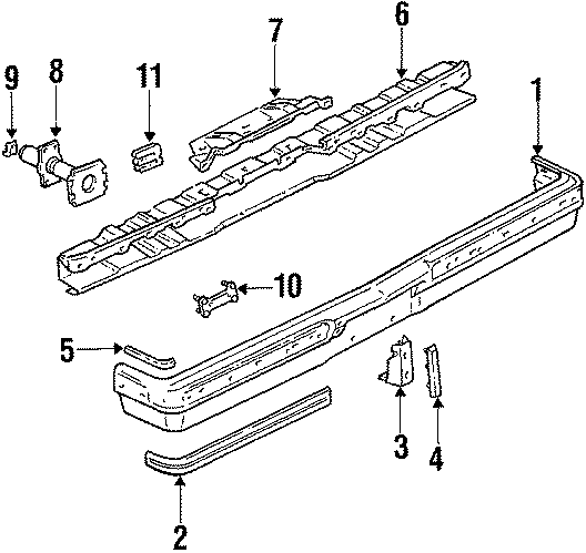 9REAR BUMPER. BUMPER & COMPONENTS.https://images.simplepart.com/images/parts/motor/fullsize/AA0141.png