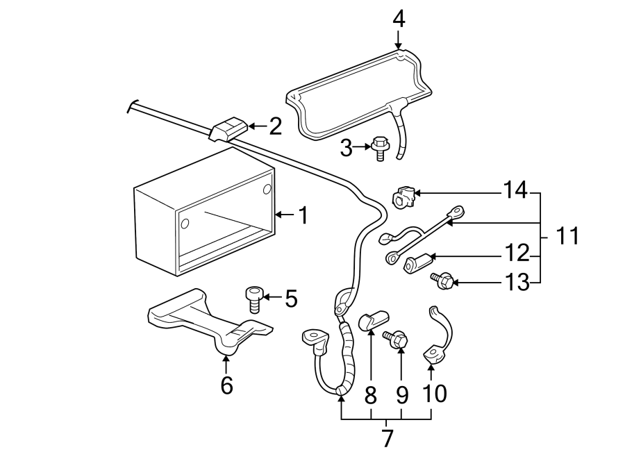 Diagram BATTERY. for your 2019 Buick Regal TourX   