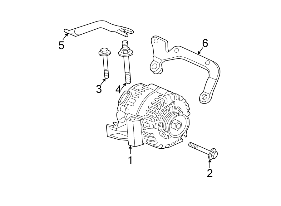 Diagram ALTERNATOR. for your 2005 Chevrolet Silverado 1500 Z71 Off-Road Standard Cab Pickup Stepside 6.0L Vortec V8 A/T 4WD 