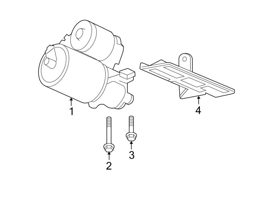 Diagram STARTER. for your 2023 Cadillac XT4   