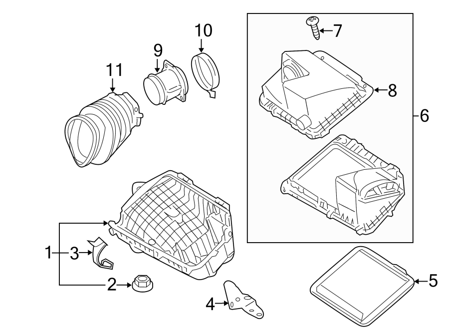 Diagram ENGINE / TRANSAXLE. AIR INTAKE. for your 2005 Chevrolet Classic   