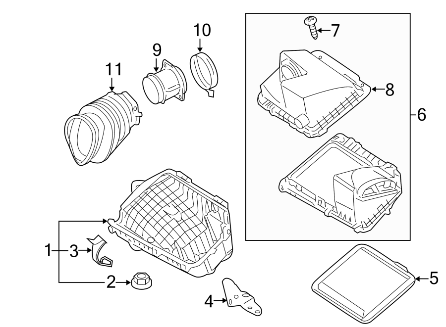 Diagram ENGINE / TRANSAXLE. AIR INTAKE. for your 2005 Chevrolet Classic   