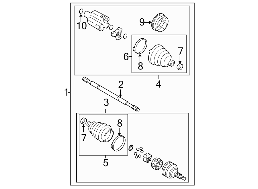 Diagram FRONT SUSPENSION. DRIVE AXLES. for your 2012 GMC Sierra 2500 HD 6.6L Duramax V8 DIESEL A/T RWD WT Standard Cab Pickup Fleetside 