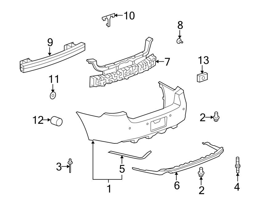 1REAR BUMPER. BUMPER & COMPONENTS.https://images.simplepart.com/images/parts/motor/fullsize/AA06715.png