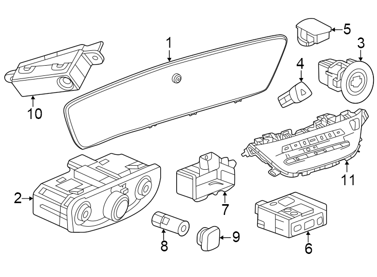 Diagram Instrument panel. Cluster & switches. for your 2020 Chevrolet Spark   