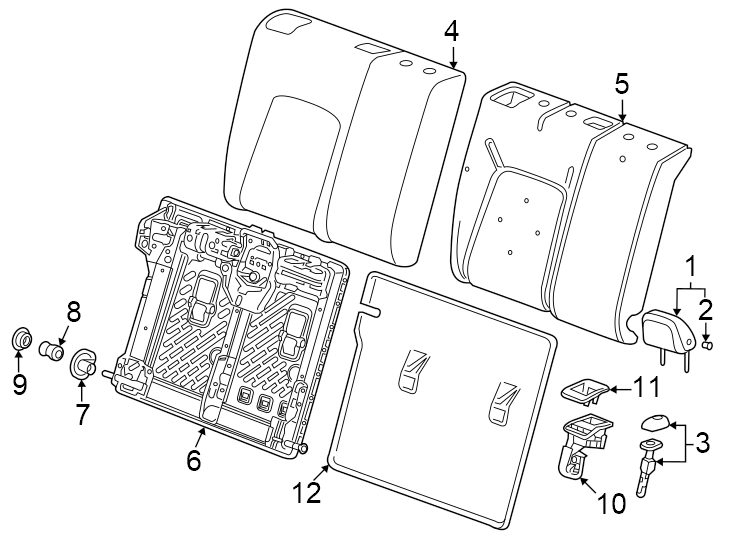 7Seats & tracks. Rear seat components.https://images.simplepart.com/images/parts/motor/fullsize/AA24440.png