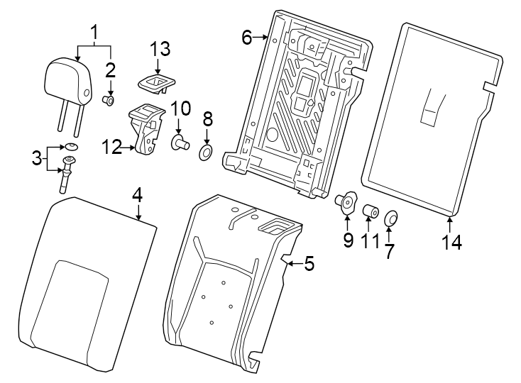 10Seats & tracks. Rear seat components.https://images.simplepart.com/images/parts/motor/fullsize/AA24450.png