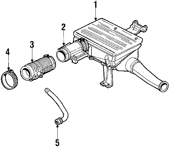 Diagram ENGINE / TRANSAXLE. AIR INTAKE. for your 2018 Cadillac ATS   