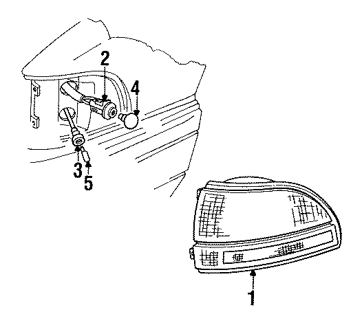 Diagram FRONT LAMPS. SIDE MARKER & SIGNAL LAMPS. for your 2003 GMC Sierra 2500 HD 6.6L Duramax V8 DIESEL A/T RWD SLE Standard Cab Pickup 