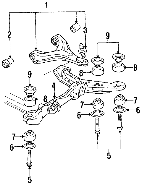 Diagram FRONT SUSPENSION. SUSPENSION COMPONENTS. for your 2004 GMC Sierra 2500 HD 6.0L Vortec V8 CNG A/T 4WD Base Crew Cab Pickup 