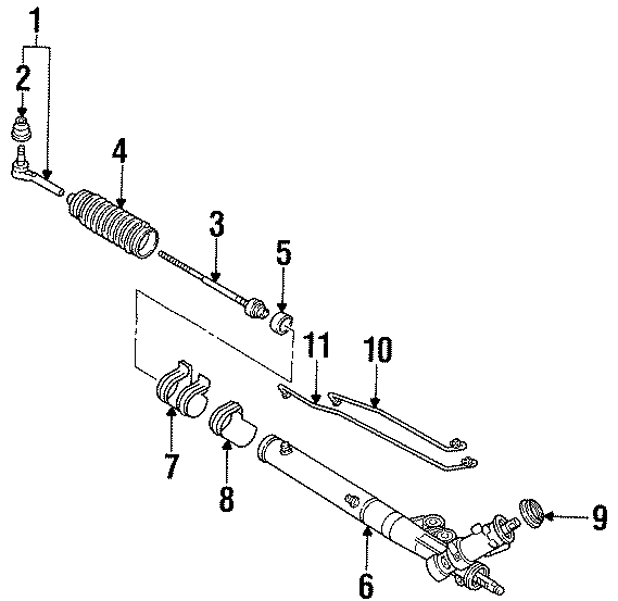 Diagram STEERING GEAR & LINKAGE. for your 2018 Chevrolet Camaro  SS Coupe 