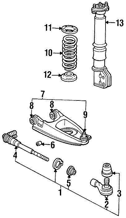 Diagram REAR SUSPENSION. SUSPENSION COMPONENTS. for your 2011 GMC Sierra 2500 HD 6.6L Duramax V8 DIESEL A/T 4WD SLT Crew Cab Pickup Fleetside 