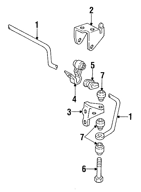 Diagram REAR SUSPENSION. STABILIZER BAR & COMPONENTS. for your 2024 Chevrolet Camaro  LT1 Convertible 