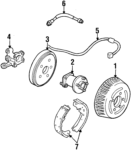 Diagram REAR SUSPENSION. BRAKE COMPONENTS. for your 2016 GMC Sierra 2500 HD 6.0L Vortec V8 FLEX A/T RWD SLT Extended Cab Pickup Fleetside 