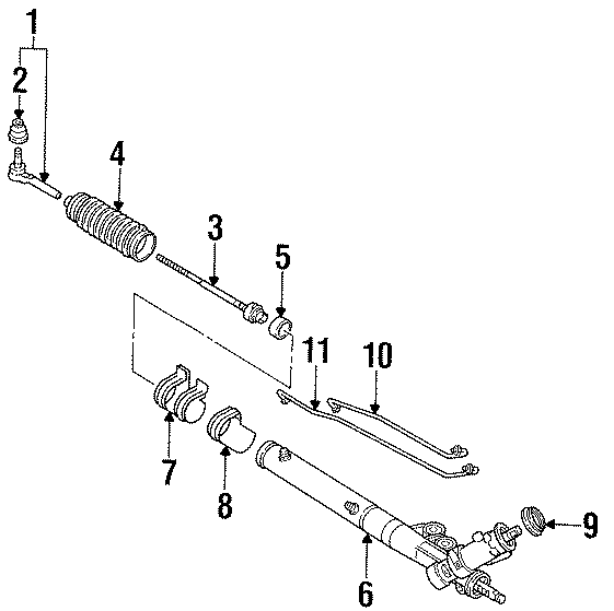 Diagram STEERING GEAR & LINKAGE. for your 2018 Chevrolet Camaro  SS Coupe 