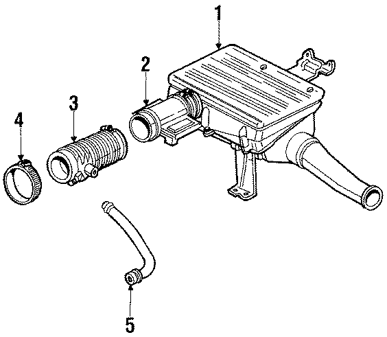 Diagram ENGINE / TRANSAXLE. AIR INLET. for your 2020 Chevrolet Spark   