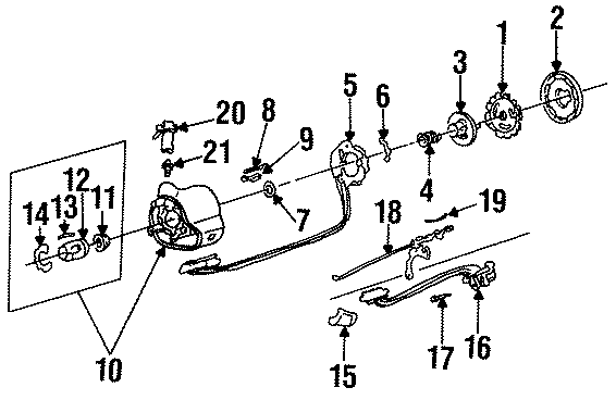 Diagram STEERING COLUMN ASSEMBLY. for your 2017 Chevrolet Spark 1.4L Ecotec M/T LT Hatchback 