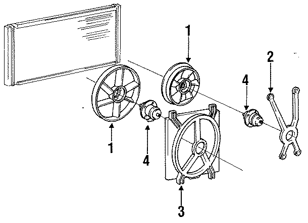 Diagram COOLING FAN. for your 2013 Chevrolet Equinox LTZ Sport Utility  