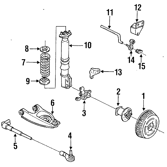 Diagram REAR SUSPENSION. BRAKE COMPONENTS. STABILIZER BAR & COMPONENTS. SUSPENSION COMPONENTS. for your 2016 Chevrolet Camaro   