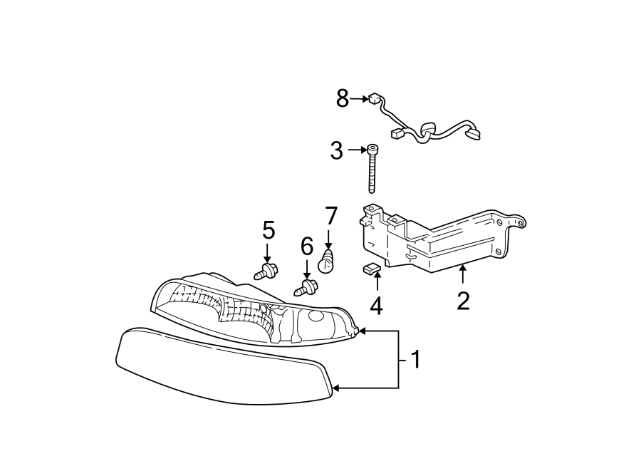 2FRONT LAMPS. HEADLAMP COMPONENTS.https://images.simplepart.com/images/parts/motor/fullsize/AB97015.png