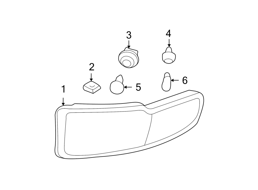 Diagram FRONT LAMPS. PARK & SIGNAL LAMPS. for your 2006 GMC Sierra 2500 HD 6.6L Duramax V8 DIESEL M/T RWD SLE Extended Cab Pickup 